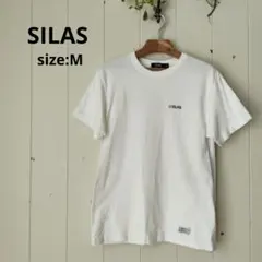 SILAS サイラス ロゴプリント Tシャツ ホワイト M メンズ