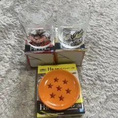 【未使用】一番くじ　ドラゴンボール　グラス　小皿