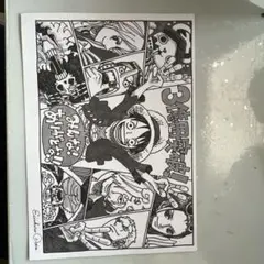 ONE PIECE 尾田栄一郎 イラストカード 3億冊突破！のサムネイル