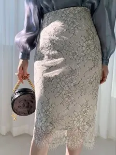 DHOLIC レース　スカート　膝丈