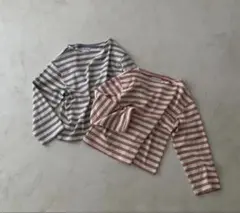 argue ボーダーカットソー