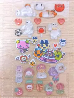 ボンボンドロップシールおすそわけ おばけ ベイマックス うさぎ たまごっちシール