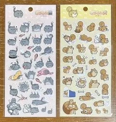 【レア】ボンレス犬 ボンレス猫ステッカー 2種セット おまけ付き