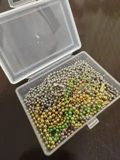 ビーズチェーンセット（シルバー・ゴールド・カラフル）