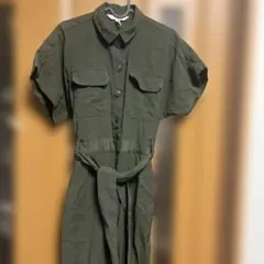 オリーブグリーン オールインワン