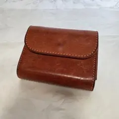 y022817 Il Bisonte 三つ折り財布　小銭入れ　レザー　コンパクト