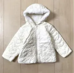 ベビー　ギャップ　白　ふわふわ　アウター　９０　子供　冬　服