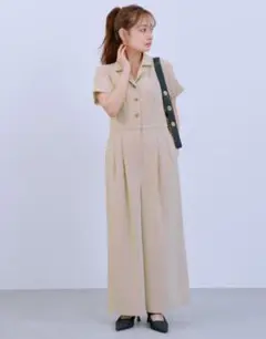 オープンカラージャンプスーツ　COHINA