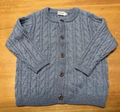 ＊ミキハウス ケーブル編みカーディガン 90cm 未使用＊