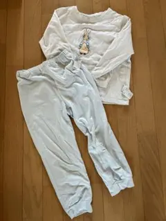 110 ユニクロ　UNIQLO ピーターラビット パジャマ 上下セット 長袖