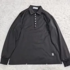 PGA TOUR ゴルフ ポロシャツ 長袖 ブラック 黒