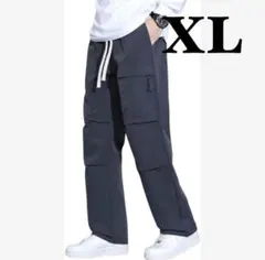 ✨新品✨ズボン カーゴパンツ メンズ ワークパンツ 秋 XL ダークグレー