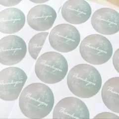 ハンドメイド 紙モノ 紙物 Thankyouシール サンキューシール
