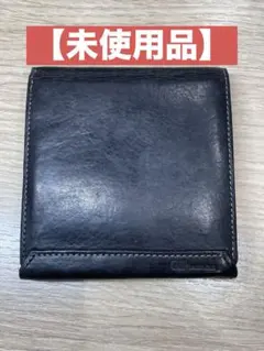 【未使用】U.P.renoma 三つ折り財布 黒のサムネイル