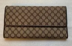 CELINE セリーヌ 長財布 - マカダム柄 トリオンフ ブラウン