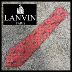 美品 LANVIN ランバン ネクタイ ピンク イタリア製 大人な品格