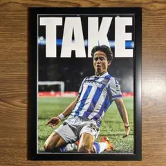 久保建英　TAKE インテリア　アートポスター　フレーム付きポスター　A4