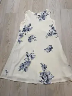 美品⭐︎Mystrada ノースリーブワンピース花柄 ホワイト 36のサムネイル