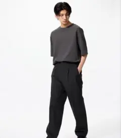 タックワイドパンツ／ライト