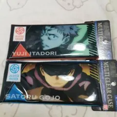 新品　呪術廻戦 マルチクリアケース Lサイズ　筆箱　メイクポーチ　クリアケース