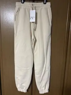 ZARA ジョガーパンツ クリーム色 EUR S
