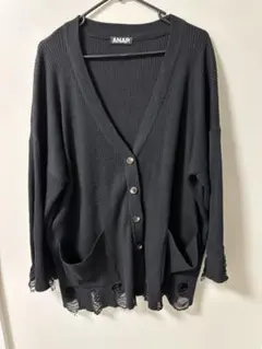 【ANAP】ダメージカーディガン