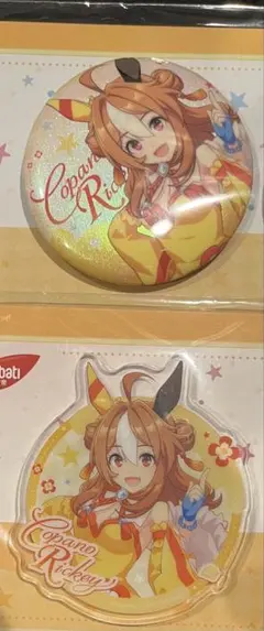 ウマ娘　nabati　ホログラム缶バッジ　アクリルマグネット　コパノリッキー