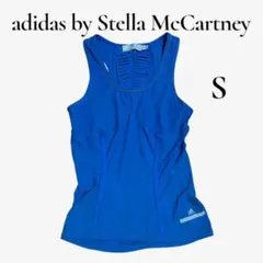 adidas ステラマッカートニー タンクトップ レディース ブルー ヨガウェアのサムネイル