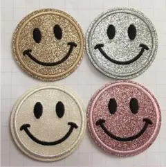 〔ゲリラ特価売れなければ24時間後削除〕 刺繍ワッペン にこちゃん　スマイル