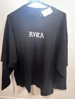 RVCA ロゴプリント 長袖Tシャツ ブラック Mのサムネイル