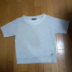 MARY QUANT グレーラメ 半袖Tシャツ　М　美品　ロゴプレートのサムネイル