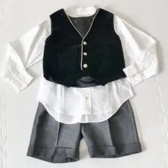 3点セット ユリナチPaPa様ミキハウス他 男の子 110 スーツセット ベスト