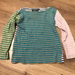 DENIM DUNGAREE マルチボーダー ロンT 110 難あり