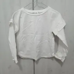 Noeil aime BeBe ホワイト長袖カットソー 110