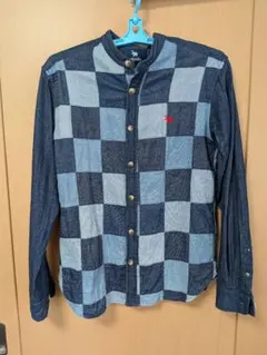 s&nd チェック柄 デニム シャツ Mサイズ
