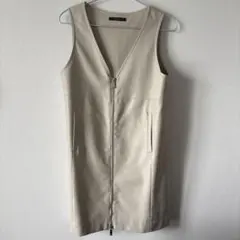 EMODA フェイクレザー ジップワンピース