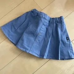 プティマイン　デニムプリーツスカート