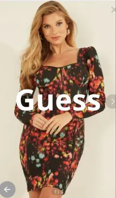 ❤️新品❤️GuessカラフルワンピースドレスMのサムネイル