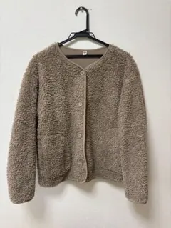 UNIQLOフリースボアジャケット XL ベージュ