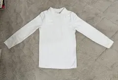 hummel サッカーホワイト長袖インナーシャツ裏起毛