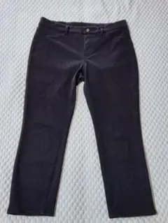 【購入前に連絡願います】ユニクロ ストレッチパンツ XL ブラック 古着