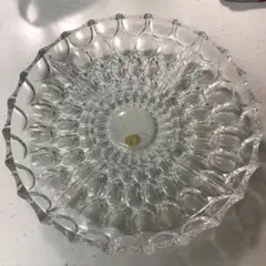 【未使用品】HOYAクリスタル　大皿　昭和レトロ