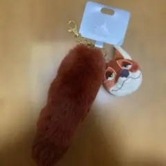 プラッシュキーチェーン　ズートピア　ニック　ディズニーストア　タグ付き