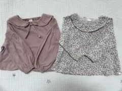 テータテート トップス 女の子 90 95 100 ピンク 花柄 保育園