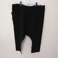 ブラックサルエルパンツメンズ⭕レディース⭕個性的右ワイドポケット