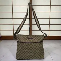 GUCCI GG キャンバス シェリーライン ショルダーバッグ - メルカリ