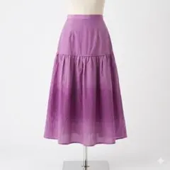 JILL by JILLSTUART フレアスカート パープル Mサイズのサムネイル