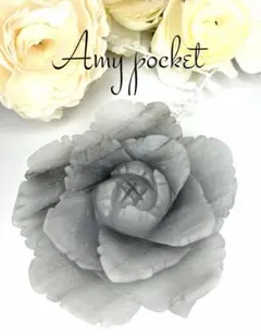 天然石　薔薇の彫刻　置物