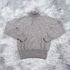 《UNIQLO》ユニクロ ニット セーター ハイネック ウール100% 長袖