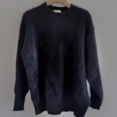 UNITED ARROWS フォックス カシミヤ クルーネックニット 黒